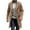 Coffee, variant on ZVNAΖH Mens Wool Blend Trench Coat Mid Long Double Breasted Slim Fit Peacoat Notched Lapel Winter Business Overcoat with Pockets