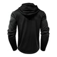 thumbnail image 4 of Men's Hooded Top for Daily Casual Wear with Long Sleeve Athletic Performance Design and Practical Drawstring Detail, 4 of 5