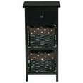 thumbnail image 6 of Gymax End Bedside Table Nightstand Chest Cabinet Bedroom Furniture Drawer Baskets, 6 of 10