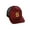 Burgundy Black White Gold, variant on Structured Trucker Mesh Hat Custom Colors Letter S Initial Baseball Mid Profile