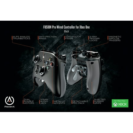 PowerA - Fusion Pro Wired Controller for Xbox One - Black