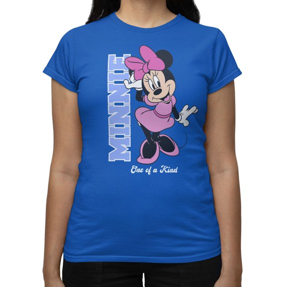 Disney Minnie Mouse Women's One Of A Kind T-Shirt (Royal, S-XXL)