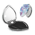 thumbnail image 1 of Pofeuu Monster High for Portable Pocket Makeup Mirror PU Cover Compact Travel Mirror with Normal and Magnifying Double Sided Glass-Heart Shape, 1 of 9