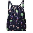 thumbnail image 2 of Xinyolin Women Backpack Flower Print Drawstring Lightweight Foldable Rucksack for Outdoor Travel Camping, 2 of 8