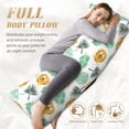 thumbnail image 5 of Lsque Tiger Leaves Body Pillow Case Cover,Ultra-Soft Microfiber Bed Pillow Cases 20x54 inches,Elegant Bedding,Breathable Durable Pillow Cover with Envelope Closure, 5 of 8