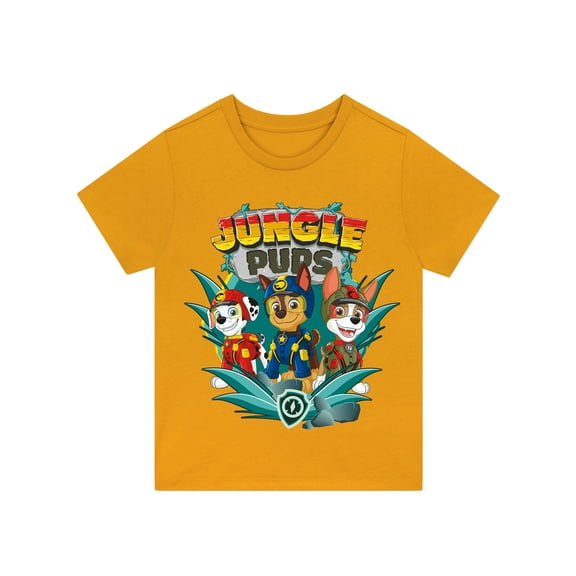 Paw Patrol T-Shirt Boys T-Shirt Orange Sizes 4-8