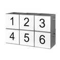 thumbnail image 2 of Collapsible Oxford Fabric Storage Cubes with Handles, Large Mid Foldable Oxford Cloth Bins Set of 2/6, Closet Organizers for Shelves Clothes Home Kitchen Toy - Plate, 2 of 7