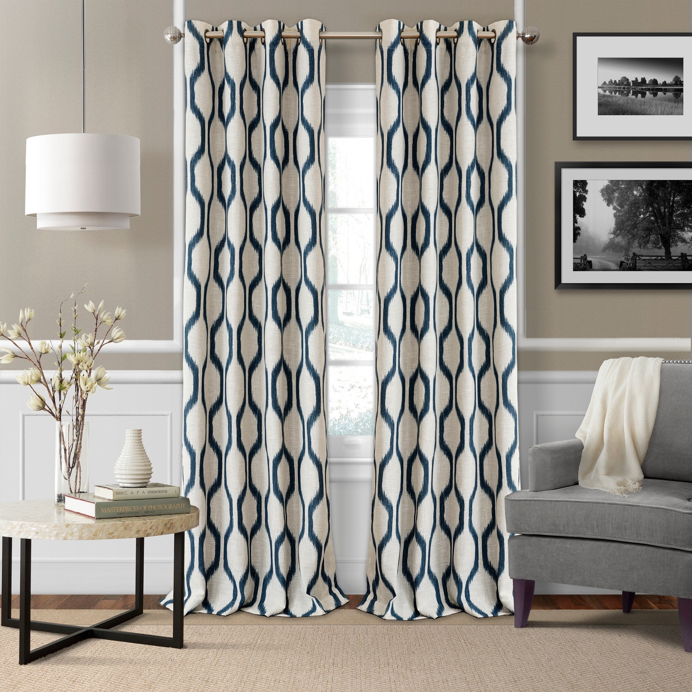 Elrene Home Fashions Renzo Ikat Geometric Linen Room Elrene Home Fashions Renzo Ikat Geometric Linen Room