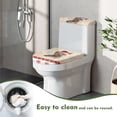 thumbnail image 5 of HELLHERO Christmas Toilet Seat Covers & Elastic Edge Toilet Cover Set for Indoor Home, Polyester Fabric, Stretch Fit, 5 of 8