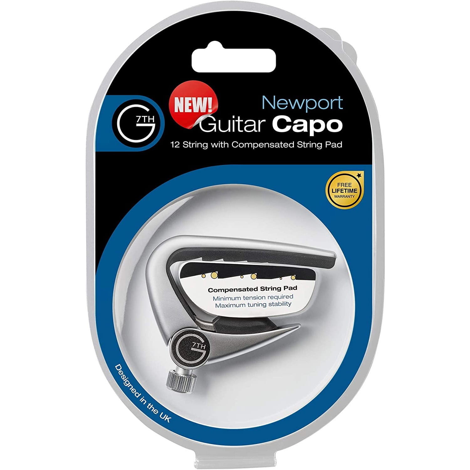 G7th G7NP12SL Newport 12 String Capo Silver