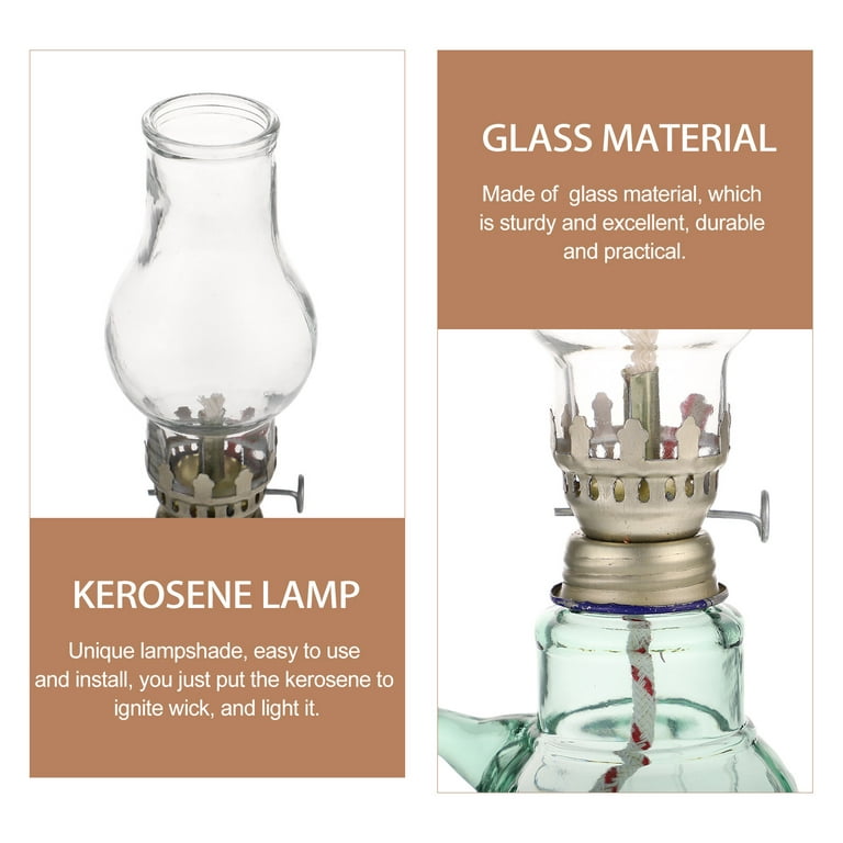 Glass Kerosene Oil Lamp Lantern Vintage Oil Lamps For Indoor Use Decor  Chamber Hurricane Lamp Home Lighting Kerosene Lamp - Candle Holders -  AliExpress