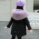 thumbnail image 2 of Abajo Parkas Forro desmontable Cuello de piel real Chaqueta gruesa y cálida - /Black Pink5T, 2 of 4