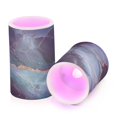 thumbnail image 7 of Yayeee Flameless Candles with Remote Flickering Battery Operated Multi Color Changing, Black Marble, 7 of 7