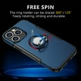 thumbnail image 5 of FIEWESEY for iPhone 13 Pro 6.1 Inch Case, Anti-Scratch Shockproof Case 360 Degree Rotation Finger Ring Holder Kickstand [Work with Magnetic Car Mount] for iPhone 13 Pro 6.1 Inch(Blue), 5 of 7