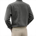 thumbnail image 4 of Men's Corduroy Button Down Shirt Casual Long Sleeve Loose Fit Square Neck Thick Cotton Shirt for Fall Winter Outdoor Daily Wear Dark Gray XL, 4 of 7