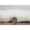 thumbnail image 2 of Linon Maven Faux Rabbit White 3' X 5' Rectangle Area Rug RUGFR0235, 2 of 6