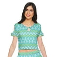 thumbnail image 6 of Moomaya Printed Ethnic Wear Long Skirt And Cold Shoulder Crop Top Set For Girls, 6 of 6