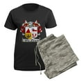 thumbnail image 5 of CafePress - Mclean Coat Of Arms Women's Dark Pajamas - Women's Short Sleeve Print T-Shirt and Pants Dark Cotton Pajama Set, 5 of 7