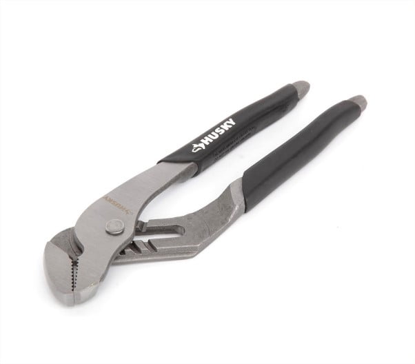 Husky 3-Piece Pliers & Wrench Set – Groove Joint Pliers, Slip Joint Pliers & Double-Speed Adjustable Wrench (Comfort Grip)