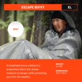 thumbnail image 3 of Bivvy S.O.L. Survive Outdoors Longer Escape XL con capucha gris, 3 of 7
