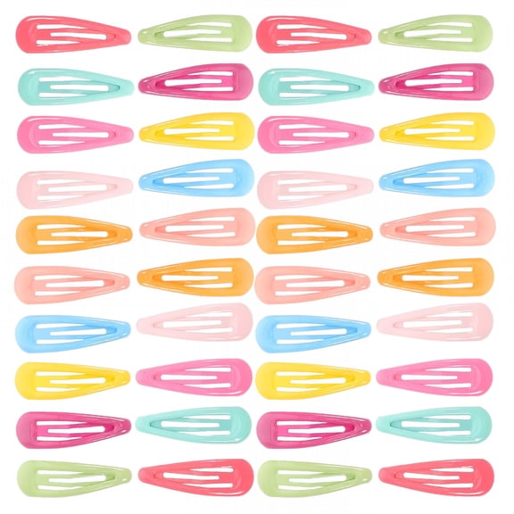 VANIDO 40pcs Multi-Colored Snap Hair Clips Girls Hair Accessories Tiny Hair Barrettes For Thin Or Thick Hair Cute Hair Accessories
