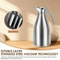 thumbnail image 2 of EIGTHTAIL Thermal Coffee Carafe 2L Thermal Coffee Jug Stainless Steel Insulated Coffee Carafe Practical Insulated Coffee Pot Leakproof Thermal Coffee Flask Vacuum Thermal Coffee Pot for H, 2 of 10
