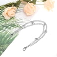 thumbnail image 4 of Unique Bargains 1 Pc Portable Star Double Layer Handbag Strap for Dating Silver Tone Metal, 4 of 5