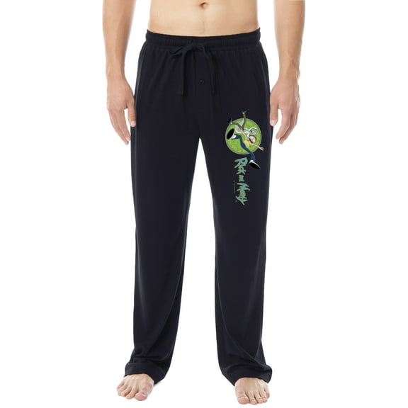 Rick and Morty Mens' TV Show Series Portal Character Sleep Pajama Pants