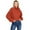 Terracotta, variant on Love Tree Womens Slouchy Cable Knit Turtleneck Sweater (Terracotta, Medium)