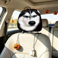 thumbnail image 7 of Homellea Husky Dog Car Headrest Covers, 9.84 Inch Double-Sided Printed Stretch Fabric Seat Head Rest Protectors for Cars, Trucks, SUVs, Interior Decor and Auto Accessories Set, 7 of 7