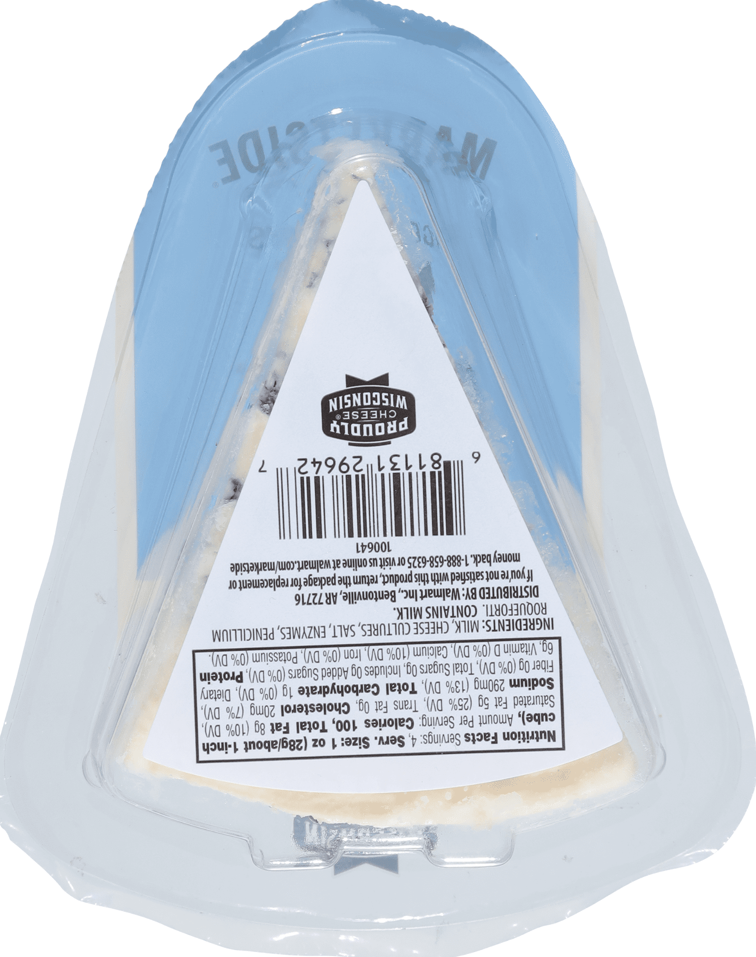 Marketside Blue Cheese Wedge, 4 oz Tray (Refrigerated)