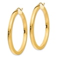 thumbnail image 2 of 14k 3mm Polished Square Hoop Earrings, 2 of 3