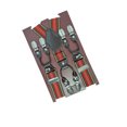 thumbnail image 1 of Tirantes para hombre con 6 clips, correas elásticas gruesas, accesorios de hardware, 1 of 6