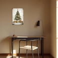 thumbnail image 5 of ZHONGYUTONG Christmas Tree Canvas Wall Art Snow Pine Tree Pictures Winter Scenes Painting Poster for Xmas Festive Home Decor Framed (24.00" x 36.00"), 5 of 5