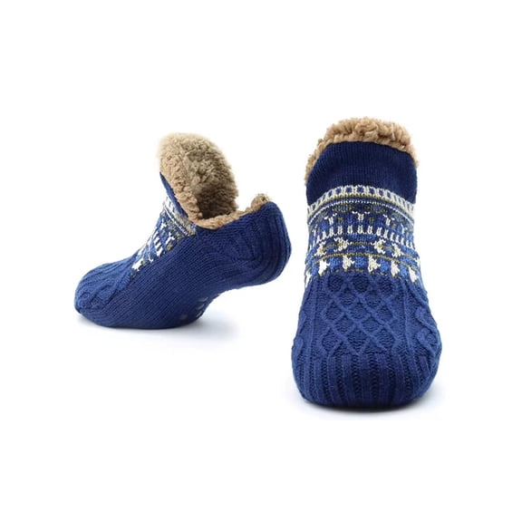 AUQ Floor Socks,Trendy Elegant Home Slippers Socks,Breathable Functional Carpet Socks for Year-Round Use,Sky Blue