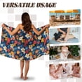 thumbnail image 5 of Yuyamidu Hibiscus Flowers Shower Wrap for Women Size XL Tropical Style Towel Wrap with Pocket Female Bath Wrap Towels Swimming Pool Bath Towels Shrot Shower Wrap Robe, 5 of 7