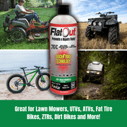 Flatout Kevlar QuickStrike Tire Sealant, Off-Road Leak Repair Formula, 32 oz Bottle