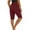 Red, variant on Summer Pants for Women Solid Color Casual Capri Pants Comfortable Stretch Basic Leggings For Everyday Wear Women's Casual Work Clothes Leopard Dress Women Workout Miniature Womens Brown M