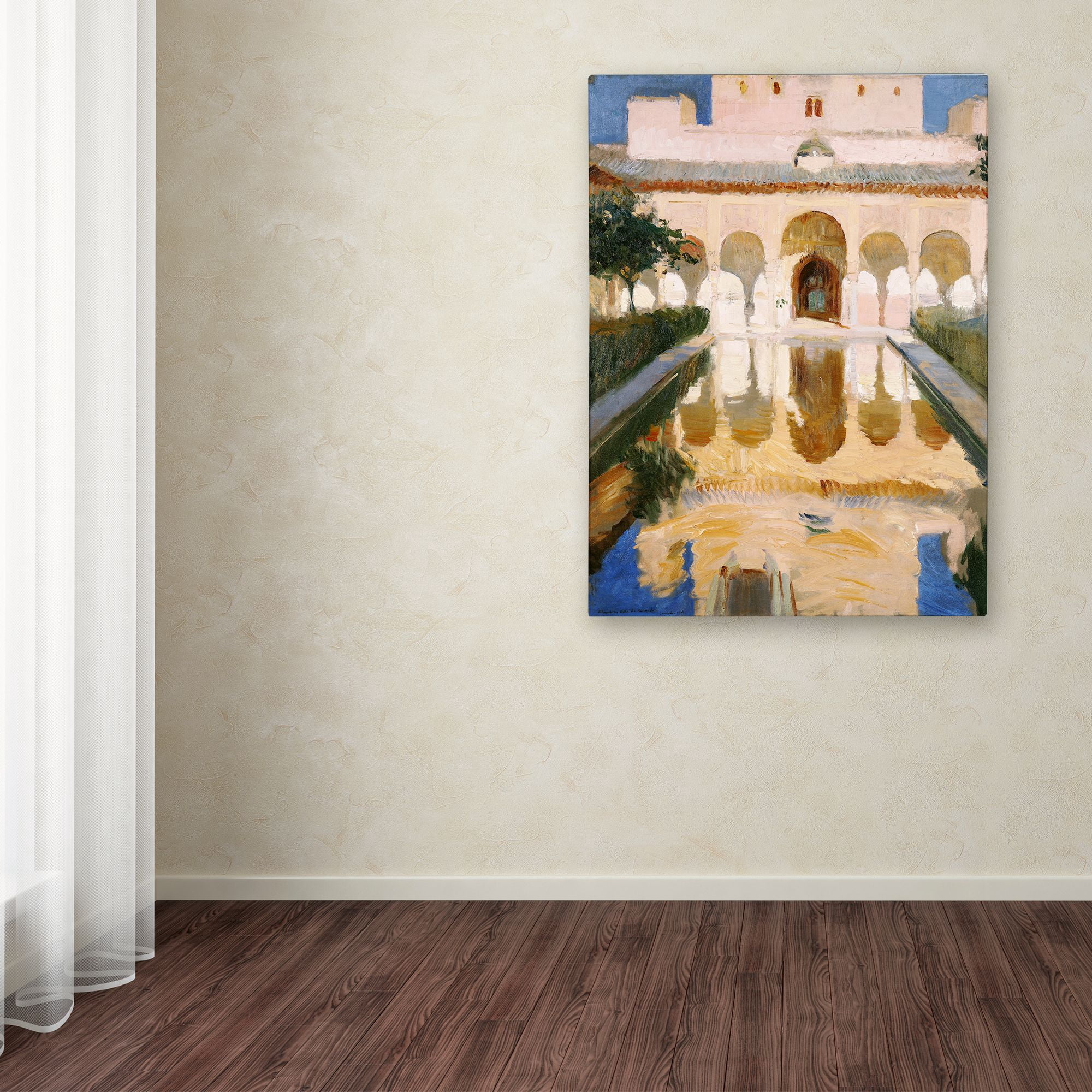 Trademark Fine Art 'Hall Of The Ambassors Grenada' Canvas Art by Joaquin Sorolla