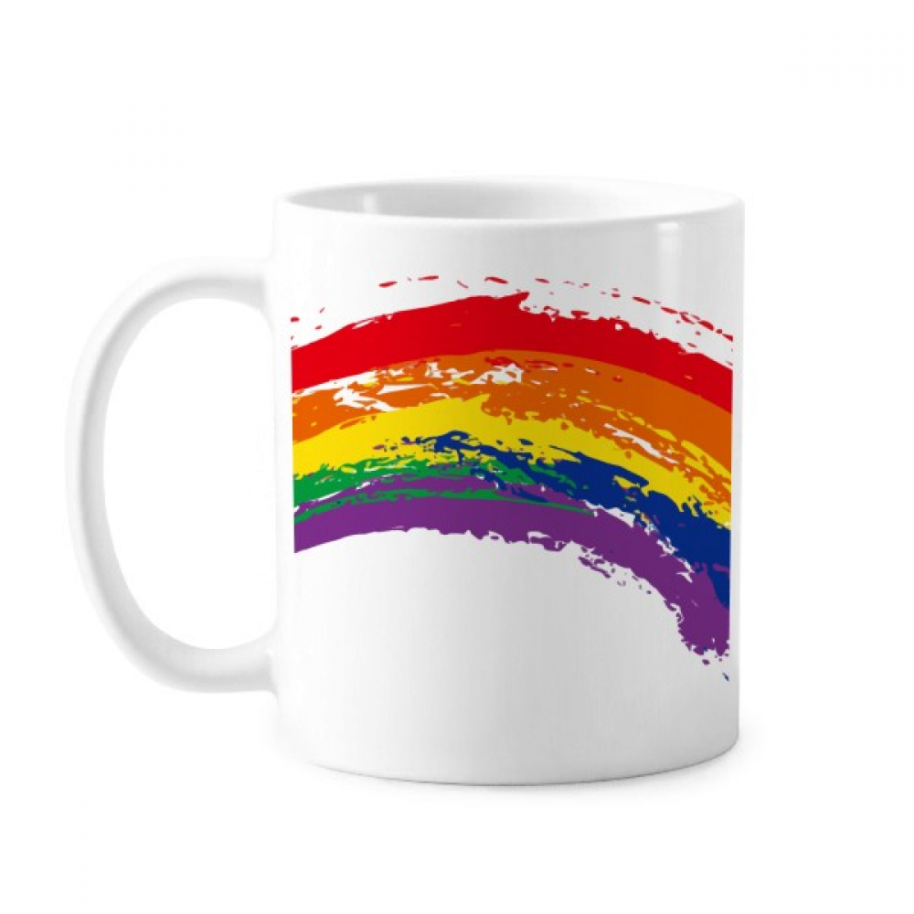 LGBT Rainbow Transgender Mug Pottery Cerac Coffee Porcelain Cup