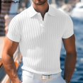 thumbnail image 5 of INCERUN Tops 2024 Moda de estilo coreano Nuevas camisas ajustadas a rayas en contraste para hombres Ropa de calle informal Blusa de manga corta para hombres S-5XL, 5 of 5