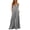 #03 Gray 【Mix, Match & Rotate: Stock Up on Daily Colors】, variant on Plus Size Women's Satin Wide Leg Jumpsuit with Pockets, V-Neck Backless Suspender Jumpsuit, Casual Loose Fit for Summer Beach Vacations and Lounging at Home, Womens Pants