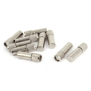 Furniture Cabinet Straight Shelf Supports Pegs Pins 6mm x 20mm 10 Pcs