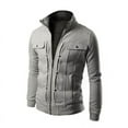 thumbnail image 1 of EGNMCR Jackets for Men Men's Fashion Color Matching Splicing Jacket Sweater Casual Jacket, 1 of 4