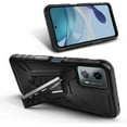 thumbnail image 2 of Nagebee Phone Case Compatible for Motorola Moto G 5G (2023) with Tempered Glass Screen Protector (Full Coverage), Belt Clip Holster with Built-in Kickstand Heavy Duty Shockproof Armor Case (Black), 2 of 5