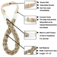 thumbnail image 2 of HAIRRO Synthetic Hair Braided Headbands Stretch Elastic Classic Chunky Wide Plaited Hair Braids Braid Band Headband for Women Girls Women's Padded Wig Beauty Accessories, 2 of 6