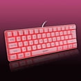 thumbnail image 4 of serony Gaming Mini Wired Keyboard RGB Backlit USB for Laptops Pink keyboard, 4 of 9