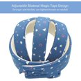 thumbnail image 2 of Gorro de seguridad para bebé CHAO ajustable azul estrellado 43 cm a 60 cm, 2 of 5
