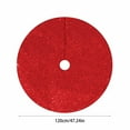 thumbnail image 3 of Red Christmas Tree Skirt, CXALSSY 48 inches Round Christmas Tree Skirt for XMAS Party Christmas Tree Decoration, 3 of 6