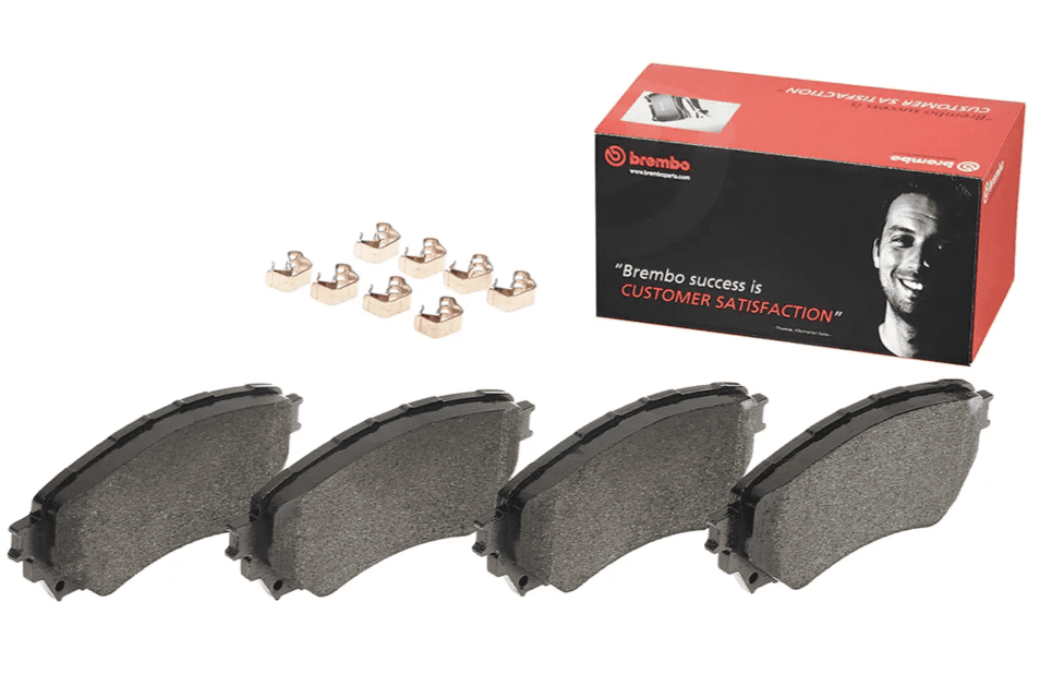 Brembo P49048; Brake Pad; PRIMELINE; FMSI Number D1711-8936; Low-Metallic; Set Of 4; With Mounting Hardware